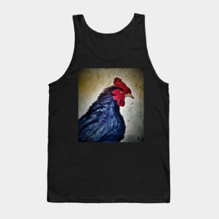 The Grungy Black Rooster Tank Top